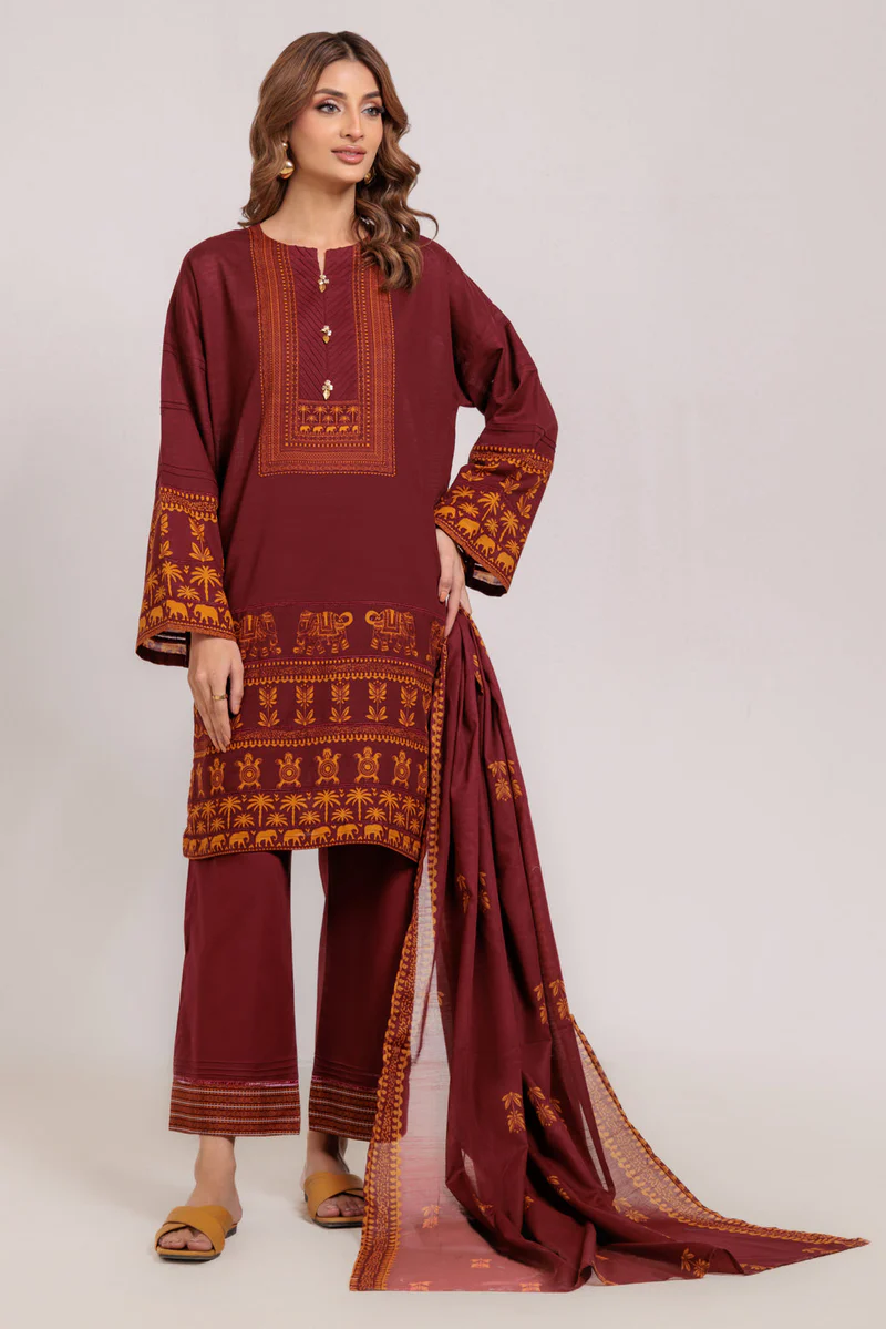 MAROON-CAMBRIC-3 PIECE (Copy)